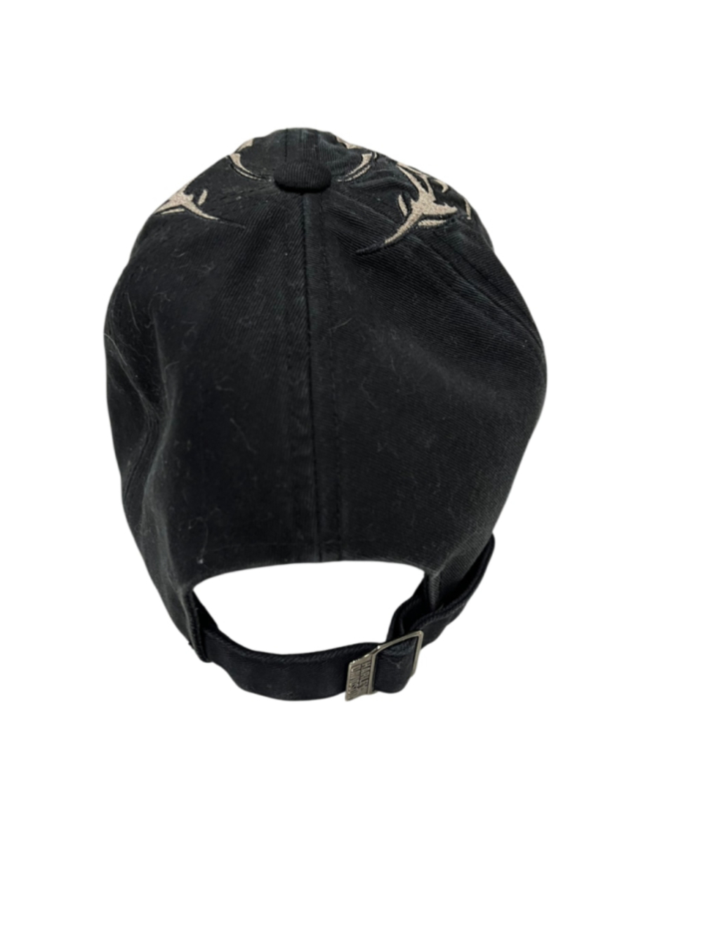 Vintage Harley Davidson Skull Flame Hat Black Embroidered Biker Y2K Cap Willie G - Picture 5 of 7
